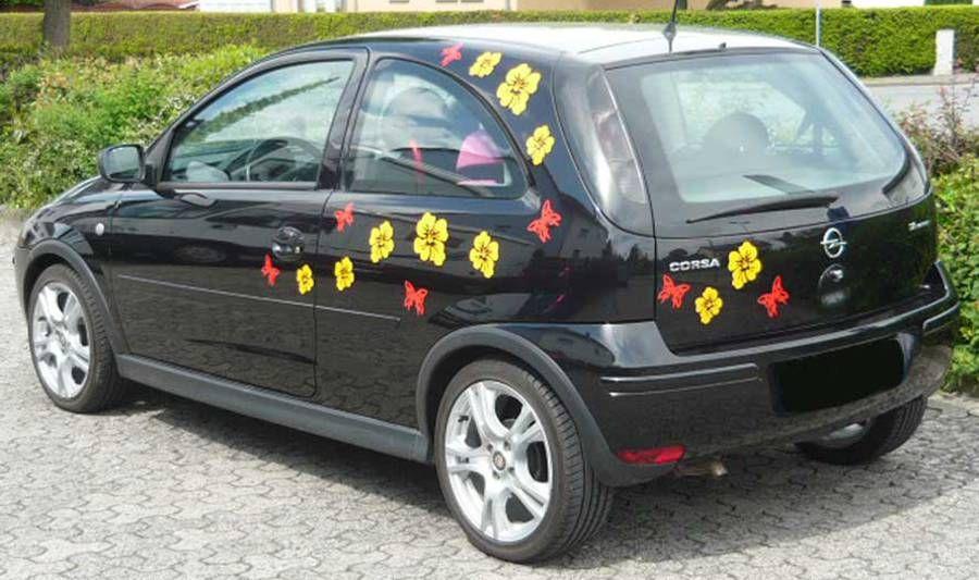 Opel Corsa 3 türig - Teilfolierung - Dekor