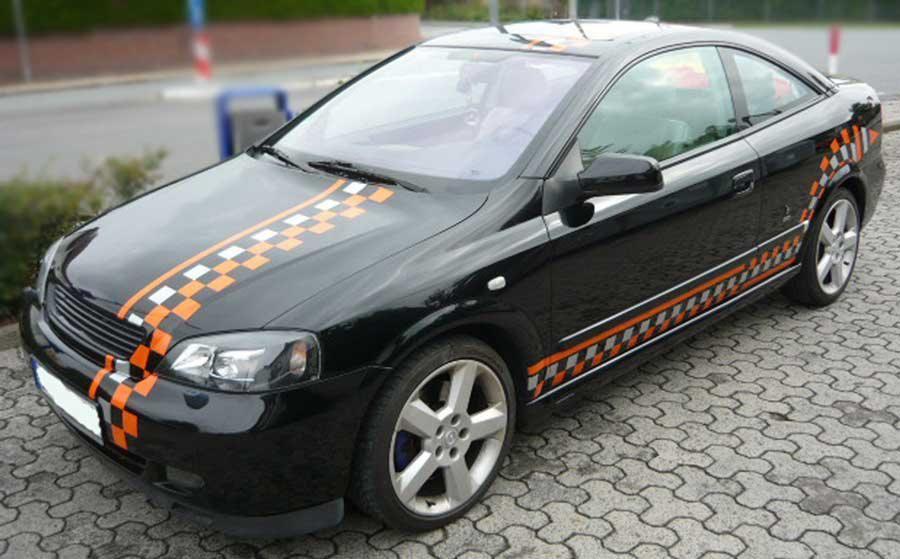 Opel Astra Coupe - Teilfolierung - Dekor